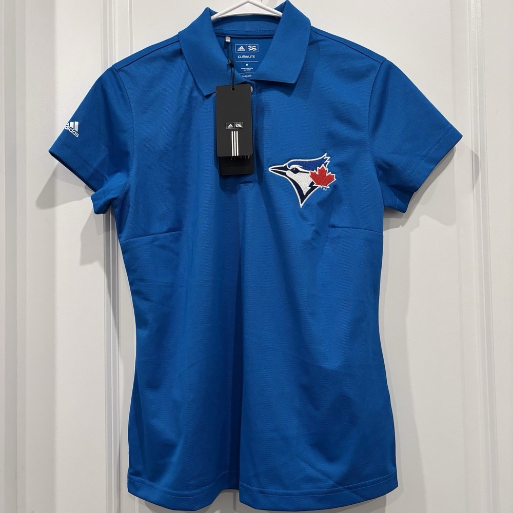 Adidas Golf Toronto Blue Jays Women's Medium‎ Polo Shirt